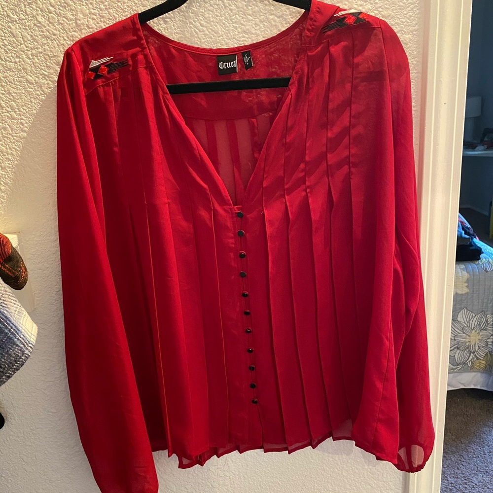 Red Cruel Girl top